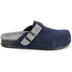 GRÜNLAND Grunland Reps CI1016 Blu Grigio Ciabatte Uomo Panno Fibbia 43