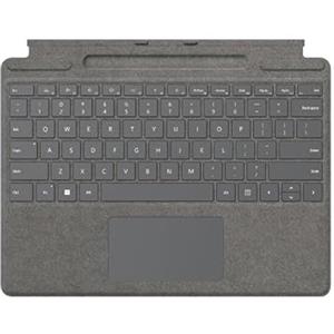 Microsoft Surface Pro 8/X Cover Alcantara con slot Platinum
