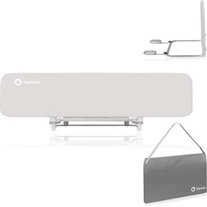 lionelo Lora Sponda Letto Portatile e pieghevole per Bambini Altezza 45cm Lunghezza 150cm Regolazione inclinazione fino a 180° Barriera letto con meccanismo di bloccaggio StandSafe impedisce la caduta