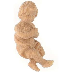 Holyart Montano Cirmolo Gesù Bambino Statua presepe Legno Naturale 10 cm
