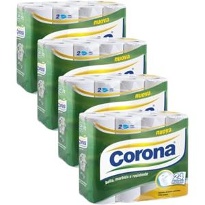 Caffè Stile Corona Carta Igienica, 2 Veli, 96 Rotoli, Morbida, Soffice, Pura