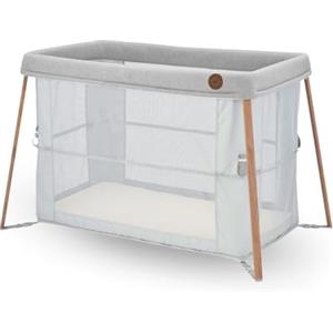 Maxi-Cosi Iris 2 in 1 Culla da Campeggio Neonato, 0-3 anni, fino a 15 kg, Lettino da Viaggio Compatto, 2 Posizioni di Riposo, Leggero, Materassino in Schiuma, Borsa da Viaggio, colore Essential Grey