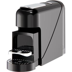 SMART-J Macchina da Caffè Espresso 19 Bar 1400W Compatibile Capsule Nespresso - Serbatoio 900ml, Riscaldamento 40s, Acciaio Inox, Espresso e Lungo, Spegnimento Automatico (Nero)