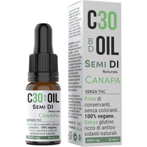 Carenzero® C30 BD OIL | Olio 30% | Olio di canapa full sprectrum e mct oil | Olio di CBD | 10ml gocce cbd - NO THC - Cbd Oil 30%