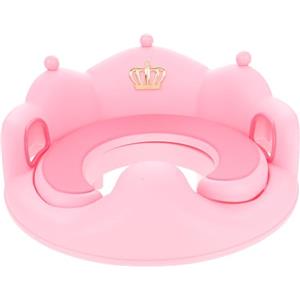 HAMPPLIES Sedile Wc per Unisex con Cuscino Morbido e Design Antiscivolo Riduttore Grande per Vasino e Addestramento al Servizio Igienico Facile da Pulire Colore Rosa per Casa e Viaggio