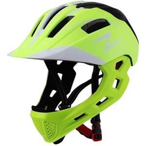 Odoukey Caschi da Bici per Bambini da 8 a 14 Anni Casco Integrale BMX con Cinturino Regolabile Traspirante con Luce per da Skateboard