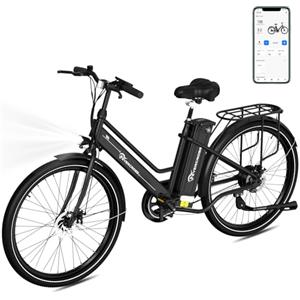 EVERCROSS EK8 Bici Elettrica per Adulti, E-Bike da 26'' con Pedalata Assistita - Motore da 250W, Batteria da 36V 15,6Ah, 15/20/25 KM/H, Carico Massimo 120kg, Bici Elettriche donna e uomo da Montagna