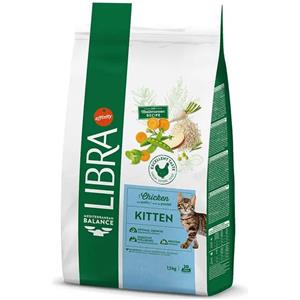Libra Cat Kitten Crocchette con Pollo e Riso - Alimento Completo per Gattini 1,5 kg