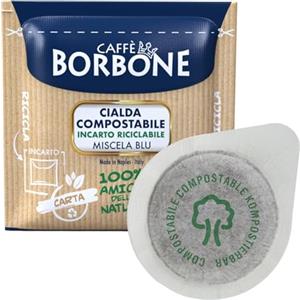 CAFFÈ BORBONE cialde carta 44 mm caffè Borbone miscela blu pz. 50 100 200 300 400 500 (50)