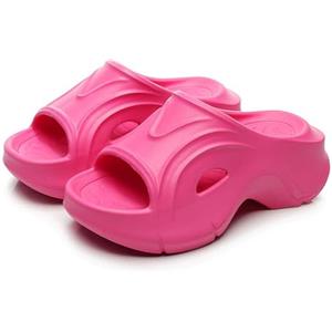 Harssidanzar Sandali con plateau in EVA da donna - robusti sandali antiscivolo per abbigliamento casual HL227EU, Rosa, Taglia 40/41