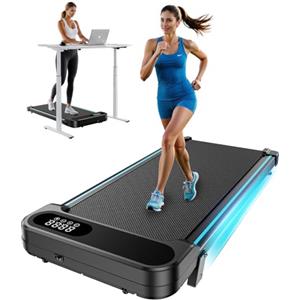 HUANUO Tapis Roulant Pianoforte Camminare, inclina di 5°, 150kg di capacità peso, 2,5HP a basso rumore per scrivania, telecomando e display LED, tapis roulant portatili domestici, protezione ginocchio