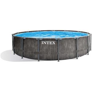 INTEX Piscina PRISM GREYWOOD rettangolare cm 457x122h con pompa filtro