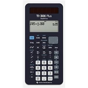 Texas Instruments 30XPLMP/TBL/3E1/A - Calcolatrice scientifica a 4 righe TI-30X Plus Mathprint, Nero
