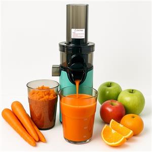 pelamatic JuiceInstant - Estrattore di succhi compatto per frutta e verdura, spremiagrumi elettrico senza BPA, con setaccio, antigoccia, frullatore lento che conserva vitamine (acqua)