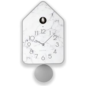 Guzzini - QQ-UP Orologio da Parete con Pendolo - Grigio Scuro, 18,8x9,8xh37 cm - 168605177