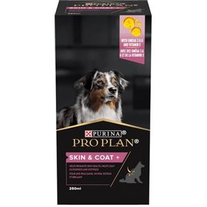 Purina Pro Plan Supplemento Skin & Coat per Cani - 250 ml, Nutriente per Pelle e Pelo con Omega-3 e Omega-6