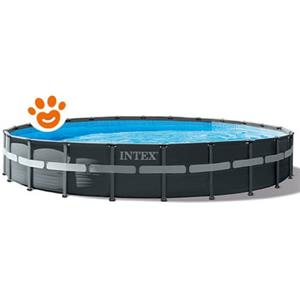 Intex Piscina Rotonda XTR Frame (732x732x132cm) con Pompa a Sabbia Art. 26340 - XTR Frame (Ø732x132cm)