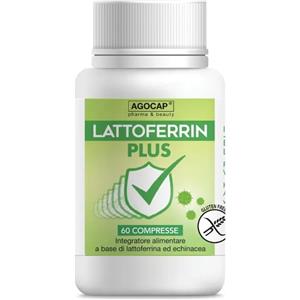 Agocap Lattoferrin Plus, Integratore Alimentare con Lattoferrina per le Difese Immunitarie, 60 compresse