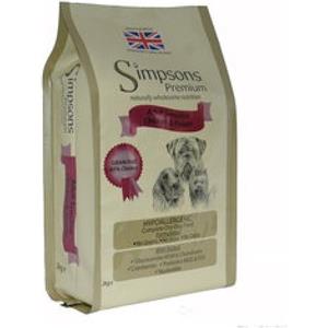 Simpsons Premium Crocchette per Cani Adulto Sensitive Pollo e Patate 2 kg - Alimento Naturale Ipoallergenico