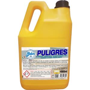 Midor Detergente per pavimenti in gres porcellanato, rimuove annerimenti dai pavimenti e rivestimenti, lascia le superfici lucide e senza aloni - 5kg - Puligres - Midor