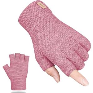 SUTIYO Guanti Senza Dita Caldi Guanti Invernali Termici in Maglia Elastici per Uomo e Donna da Sportivi Ciclismo Running Corsa Guida Lavoro