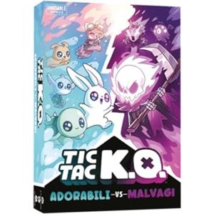 Asmodee: TIC TAC K.O. - Adorabili Vs. Malvagi, Gioco da Tavolo, Giocatori 2-4, 8+ Anni, Edizione in Italiano