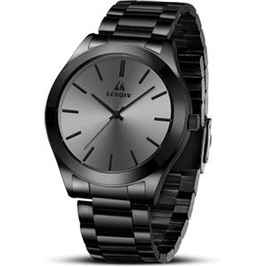 LN LENQIN Orologio Uomo Orologi in Acciaio Inossidabile Da Uomo Orologi Da Polso Da Impermeabili Orologio Analogico Al Quarzo Di Design Aziendale Di Moda