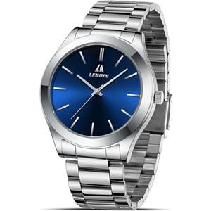 LN LENQIN Orologio Uomo Orologi in Acciaio Inossidabile Da Uomo Orologi Da Polso Impermeabili Analogico Al Quarzo Di Design Aziendale Di Moda