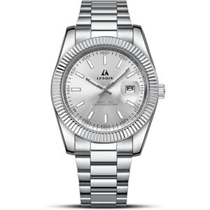 LN LENQIN Orologio Uomo Orologi in Acciaio Inossidabile Da Uomo Orologi Da Polso Impermeabili Orologio Analogico Al Quarzo Di Design Aziendale Di Moda