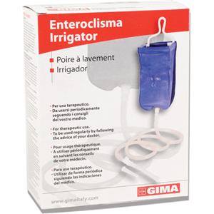 GIMA SpA Enteroclisma da Viaggio 2L con Cannula Anale e Vaginale, Rubinetto Apribile e Borsa per Trasporto