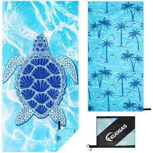 KUOGAS Telo Mare xxl 200×100 cm, Asciugamano Grande In Microfibra Ad Asciugatura Rapida, Telo Bagno Senza Sabbia, Coperta Da Spiaggia Donna