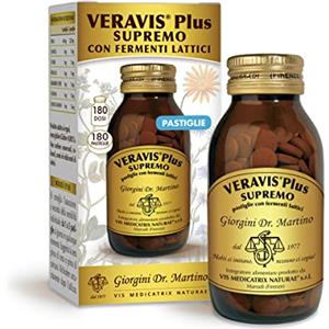 Dr Giorgini VERAVIS PLUS SUPREMO Pastiglie con Fermenti Lattici - 90 g (lassativo naturale con senna ed erbe che, favorendo la regolarità del transito, possono aiutare in caso di stitichezza)