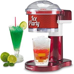 BEPER P102GEL100 Tritaghiaccio Elettrico con Lame in Acciaio Inox - Macchina del ghiaccio Ideale per Granite, Cocktail e Sorbetti