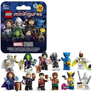 LEGO Serie Marvel 2 - Minifigures, 1 di 12 Iconici Personaggi da Collezionare in Ogni Bustina Misteriosa dallo Show Disney+, tra cui Wolverine, Hawkeye, She-Hulk, Echo e altri (1 Pezzo a Caso) 71039
