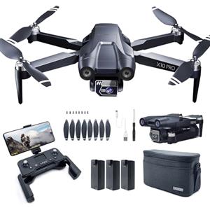 CHUBORY Drone GPS con telecamera 4K, tempo di volo lungo 90 min, raggio di controllo lungo 1000 m, ritorno automatico, follow automatico, motore brushless, quadricottero RC CHUBORY X10 PRO per principianti