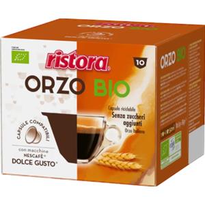 Ristora 10 Orzo Biologico Capsule Ristora Compatibili Nescafé Dolce Gusto