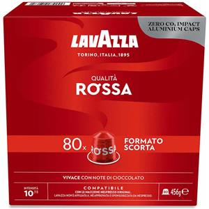 Lavazza 80 Capsule Caffè Lavazza Qualità Rossa compatibili Nespresso Alluminio
