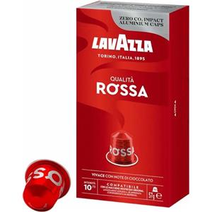 Lavazza 10 Capsule Caffè Lavazza Qualità Rossa compatibili Nespresso Alluminio