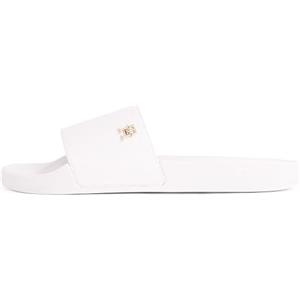 Tommy Hilfiger Donna Scarpe da Mare Monogram Eleganti, Beige (Ancient White), 39