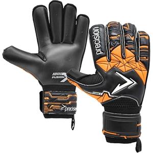 Precision Training Fusion X Roll Finger Protect - Guanti da portiere da calcio, per adulti, colore nero, taglia 10