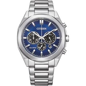 CITIZEN Orologio analogico al quarzo da uomo con cinturino in acciaio inox CA4590-81L, Blu, Bracciale
