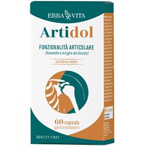Erba Vita Artidol 60 Capsule - Integratore per la funzionalità articolare con Boswellia e Artiglio del Diavolo, arricchito con Vitamina C