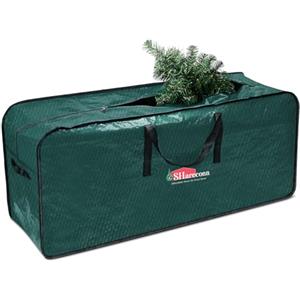 SHareconn Borsa Natalizia per Albero di Natale da 9 Piedi, Resistente Durevole Impermeabile Decorazioni Natalizie Borsa portaoggetti per Alberi di Natale di Grande capacità,Verde Scuro