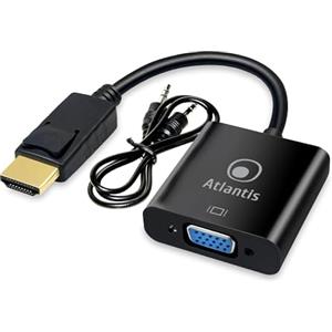 Atlantis A04-HDMI_VGA - Adattatore HDMI a VGA 20 cm, 1920x1080, 60Hz, con Audio Analogico