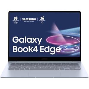 Samsung Laptop Galaxy Book4 Edge, Display da 14, Windows 11, Snapdragon Elite X, 16GB RAM, 512GB SSD, Sapphire Blue [Versione italiana]