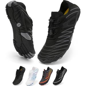 ZDQ Scarpe da Scoglio Uomo Donna Scarpe Mare Asciugatura Rapida Scarpette da Acqua per Spiaggia Surf Immersione Piscina Yoga Nero 46 EU