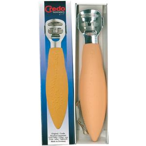 Credo Tagliacalli Cromato con Clip Raspa Colore Albicocca - Rasoio Professionale per Calli