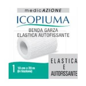 DESA PHARMA Srl Icopiuma Benda Garza Elastica Autofissante 10x2000cm - Benda Elastica per Bendaggi e Compressi