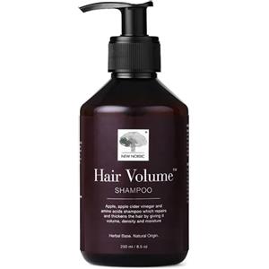 New Nordic Hair Volume Shampoo 250 ml - Shampoo con Mela, Aceto di Mele e Aminoacidi per Capelli Spessi e Voluminosi