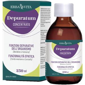 Erba Vita Depuratum Concentrato 250ml - Integratore Depurativo e Drenante con Estratti Vegetali